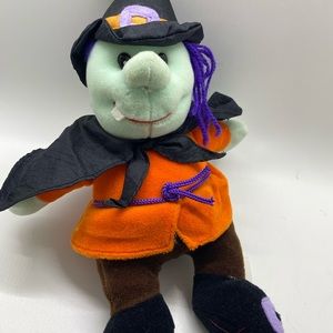 Stuffed witch Halloween plushie holiday decor